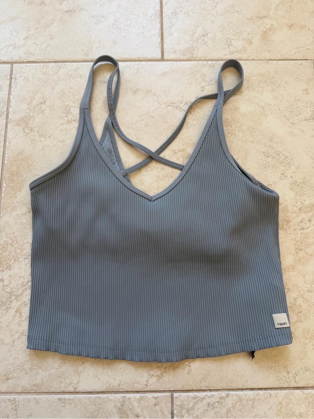 VUORI Rib Crop Tank Top Shirt